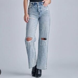 Hidden Logan Acid Wash Dad Jean